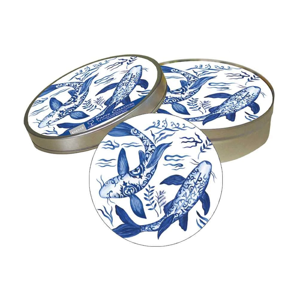 EMPEROR'S KOI COASTER SET