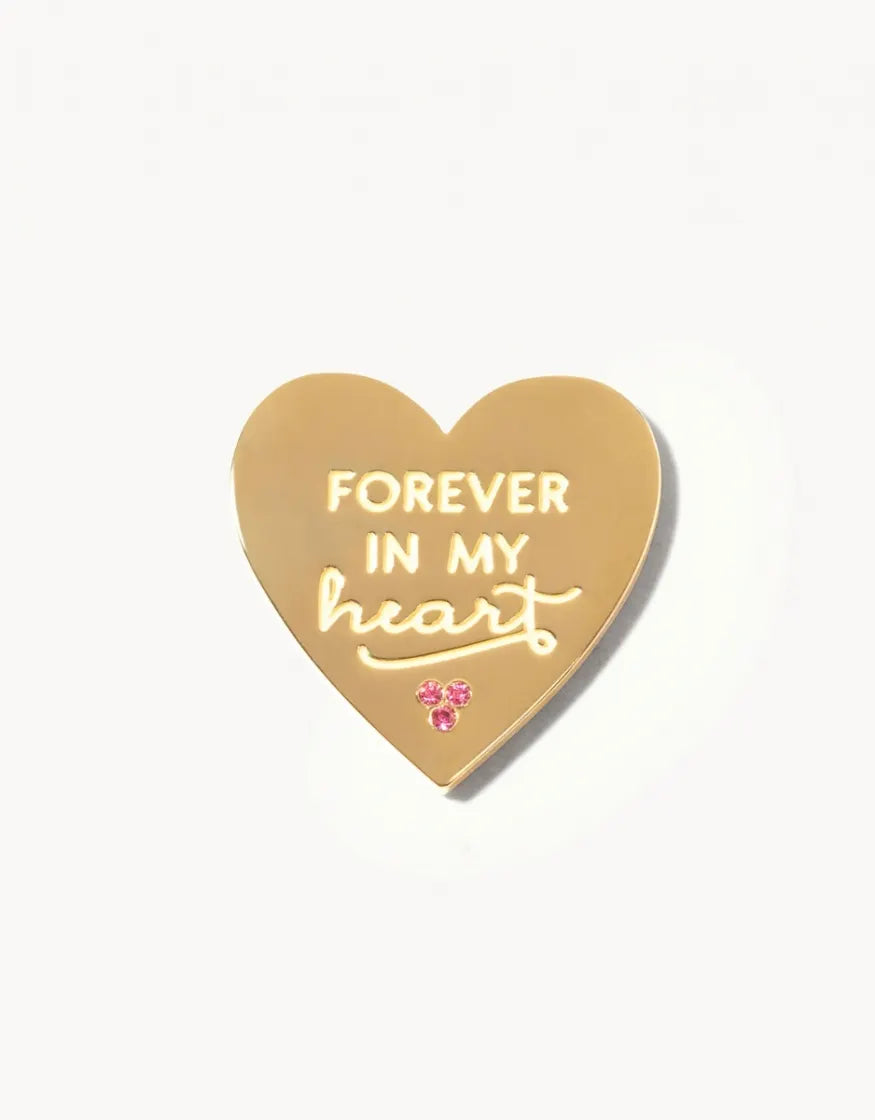 LOCKET NOTE GEM HEART FOREVER IN MY HEART