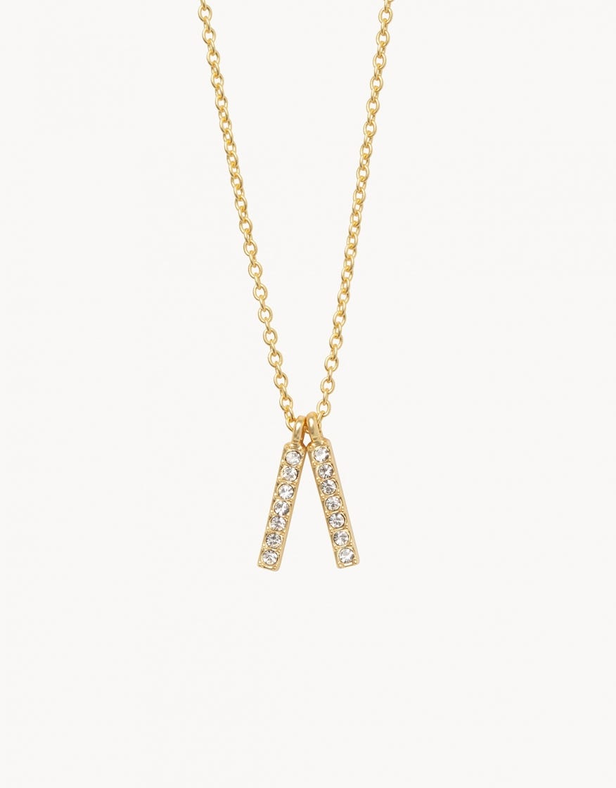 LEAN ON ME/DOUBLE BARS SEA LA VIE NECKLACE