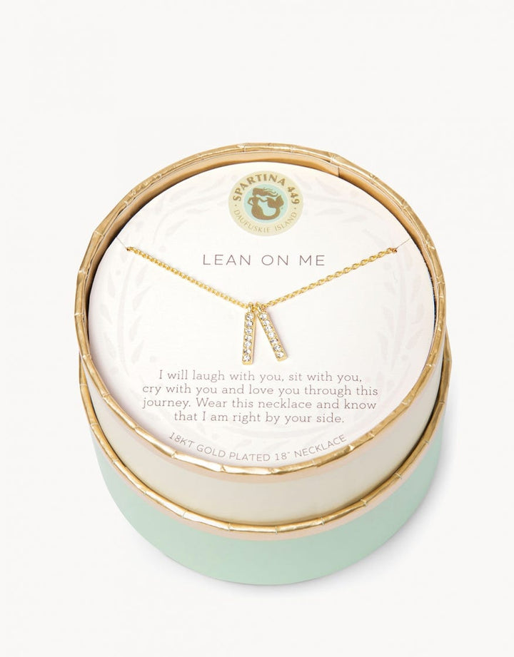 SEA LA VIE LEAN ON ME/DOUBLE BARS NECKLACE