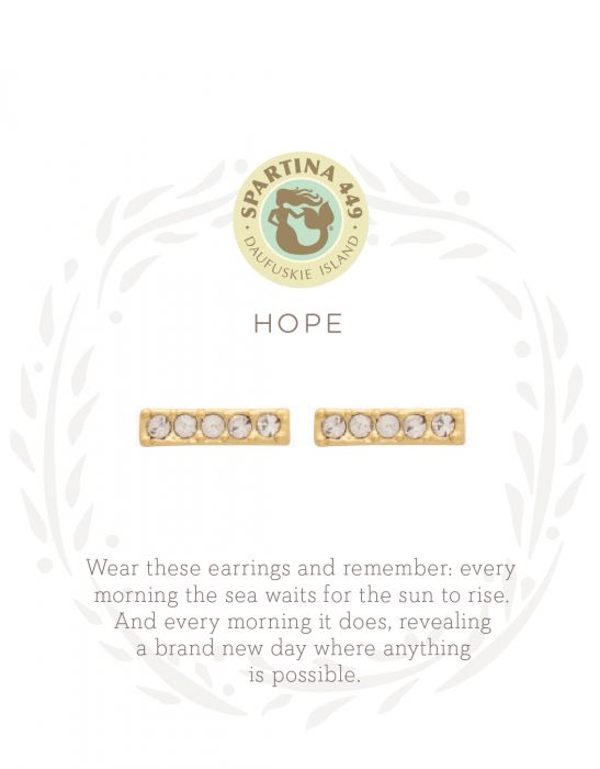 HOPE/HORIZON SEA LA VIE STUD EARRINGS