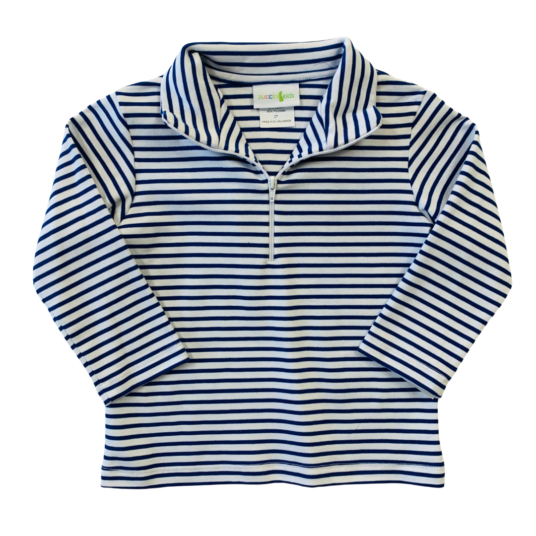 ROYAL STRIPE QUARTER ZIP