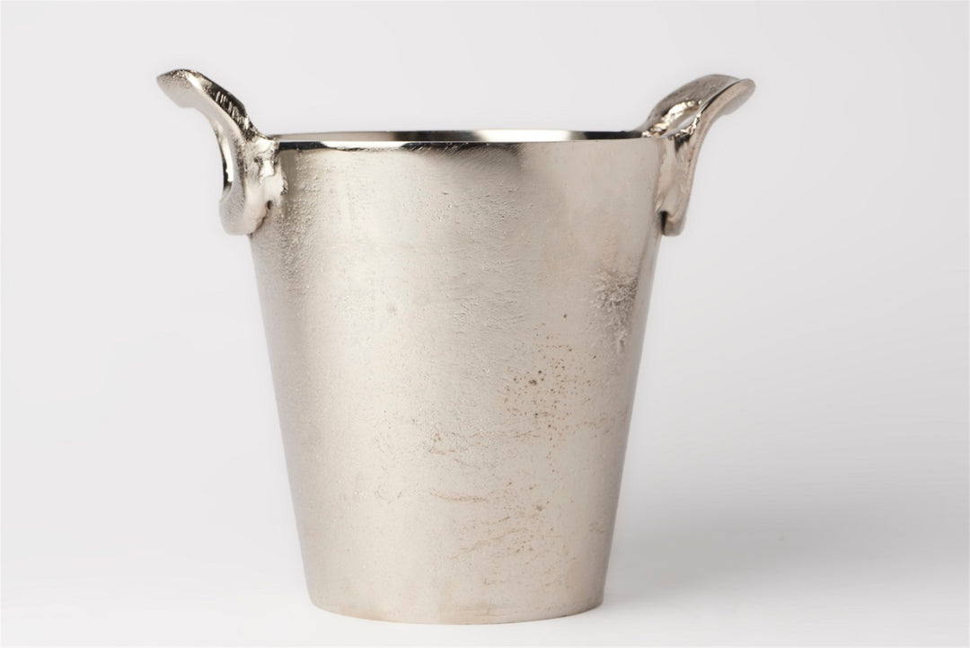 SMALL ALUMINUM ICE BUCKET NICKEL