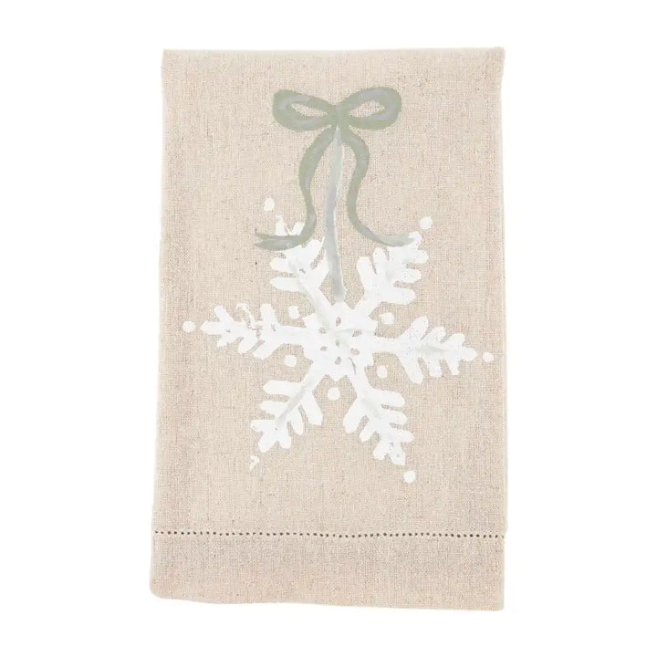 WHITE CHRISTMAS PAINTED TOWELS