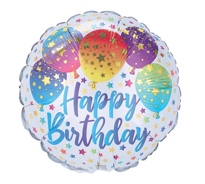 4" INFLATED BIRTHDAY MINI BALLOON
