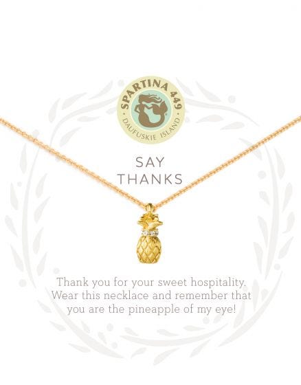 THANKS/PINEAPPLE SEA LA VIE NECKLACE