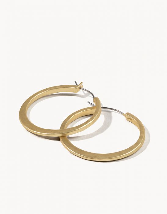 TEXTURED HOOP EARRINGS