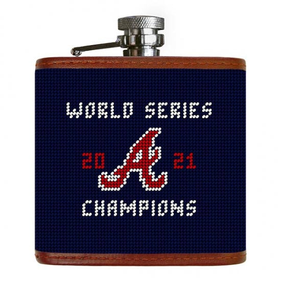 Atlanta Braves Needlepoint Can Cooler