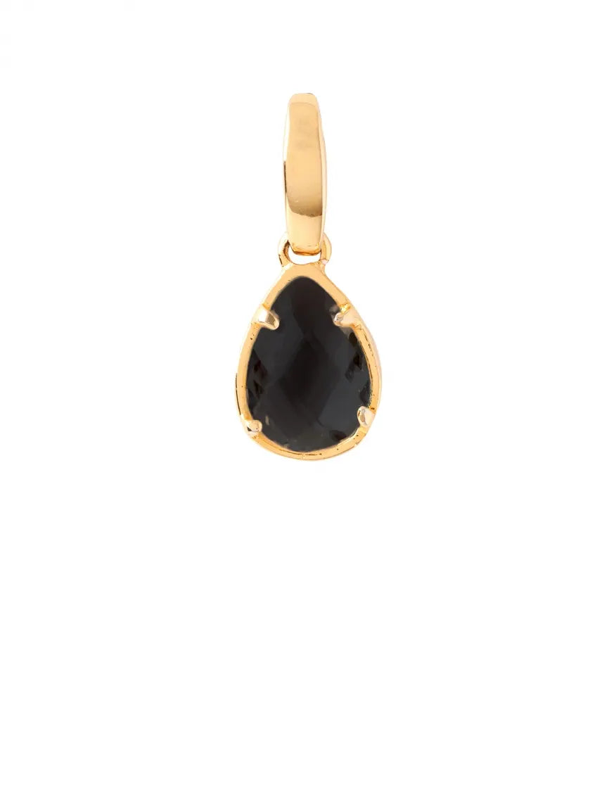RAINDROP MINI CHARM BLACK