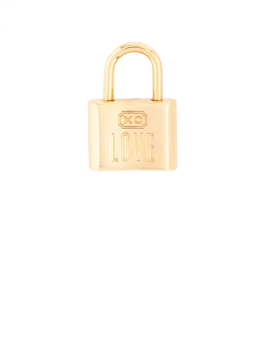 XO LOVE PADLOCK CHARM