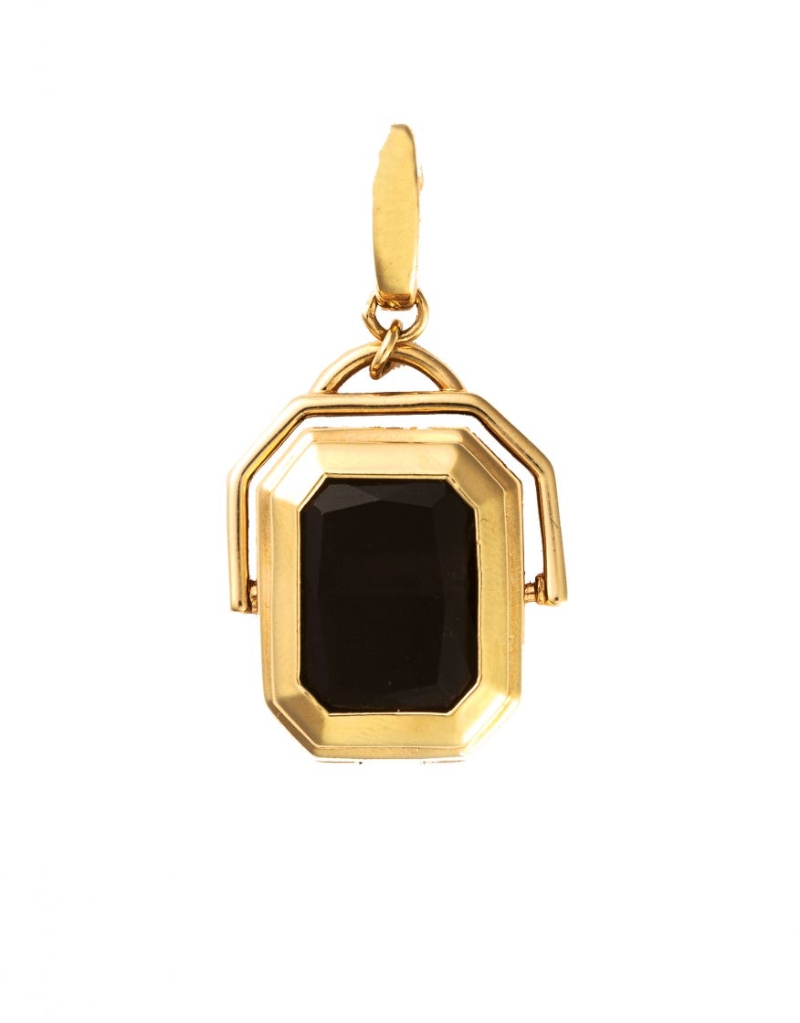 vintage locket charm