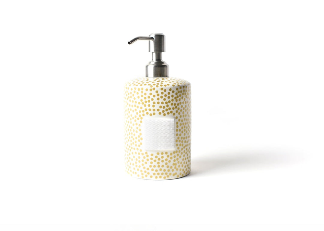 GOLD SMALL DOT MINI CYLINDER SOAP PUMP