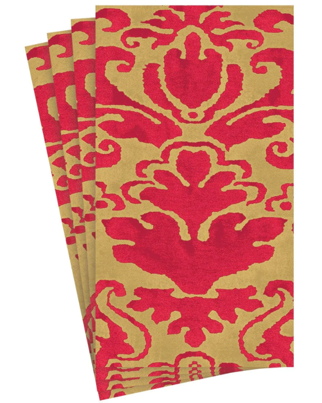 CASPARI GUEST TOWEL PALAZZO RED
