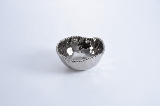 silver medium salad bowl