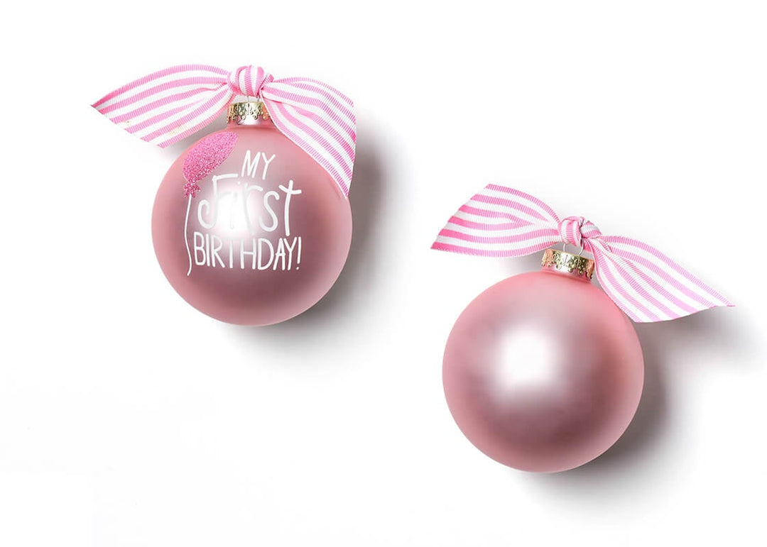 MY FIRST BIRTHDAY GLASS ORNAMENT
