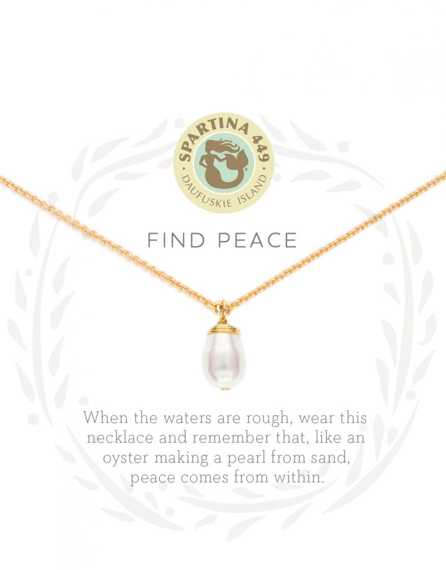 FIND PEACE SEA LA VIE NECKLACE
