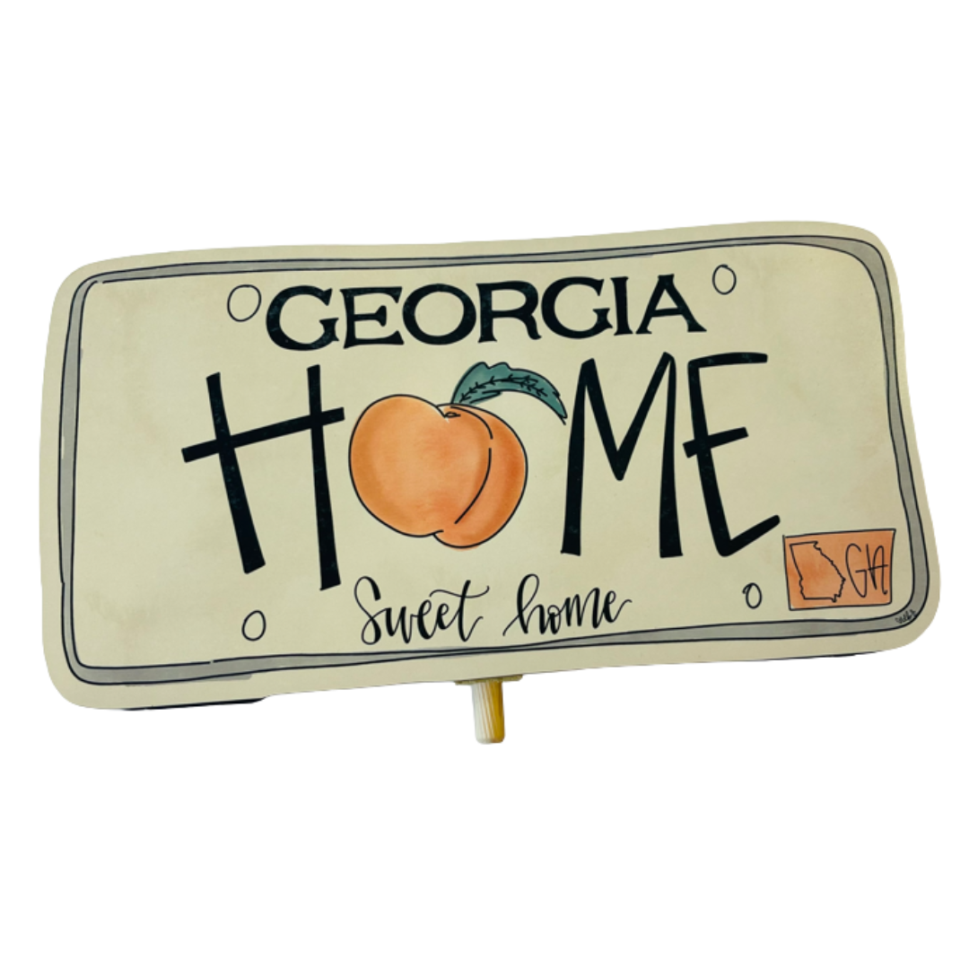 GA LICENSE PLATE TOPPER