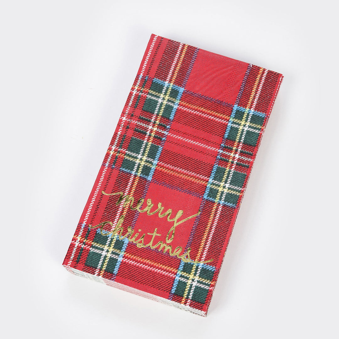 christmas plaid napkins