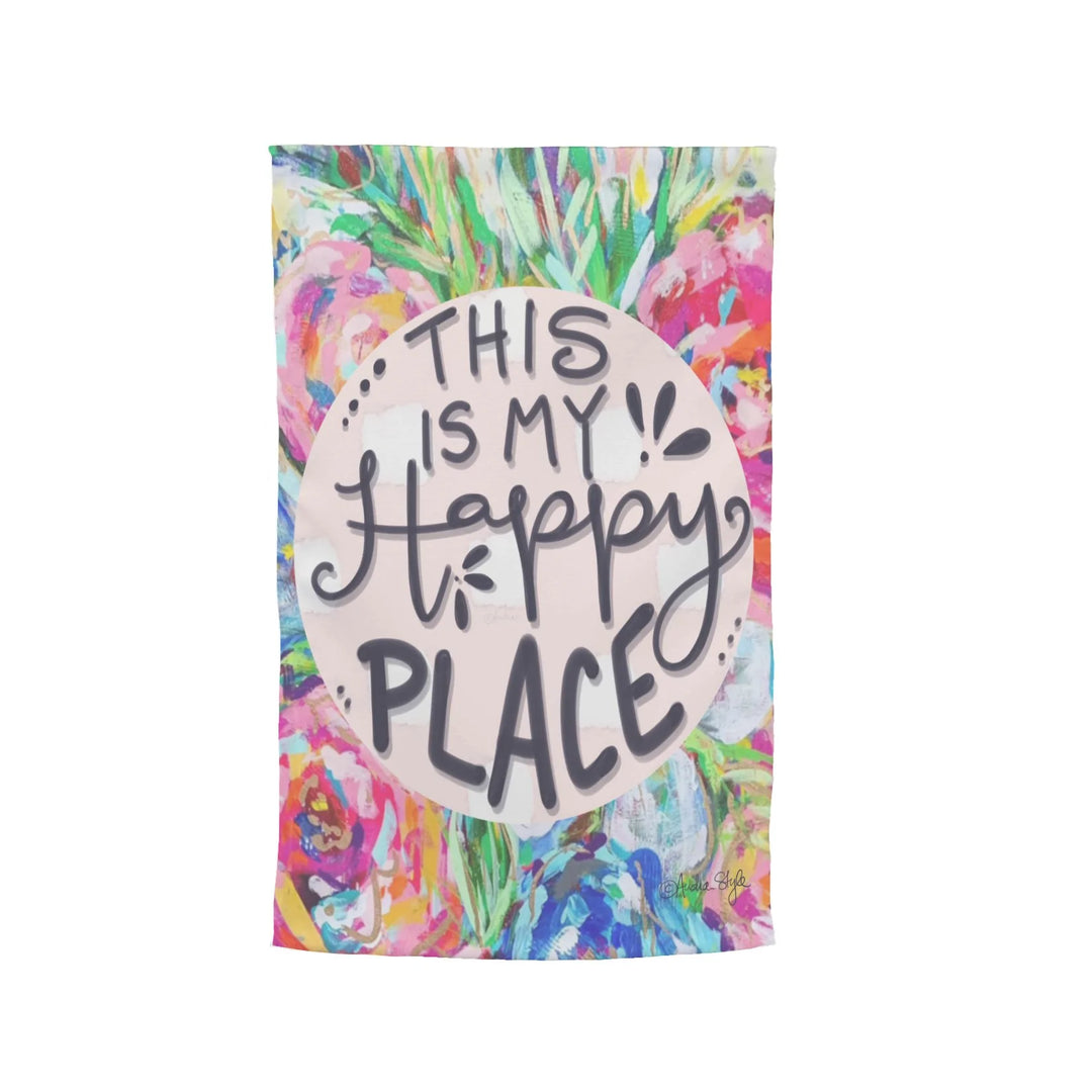 HAPPY PLACE GARDEN FLAG