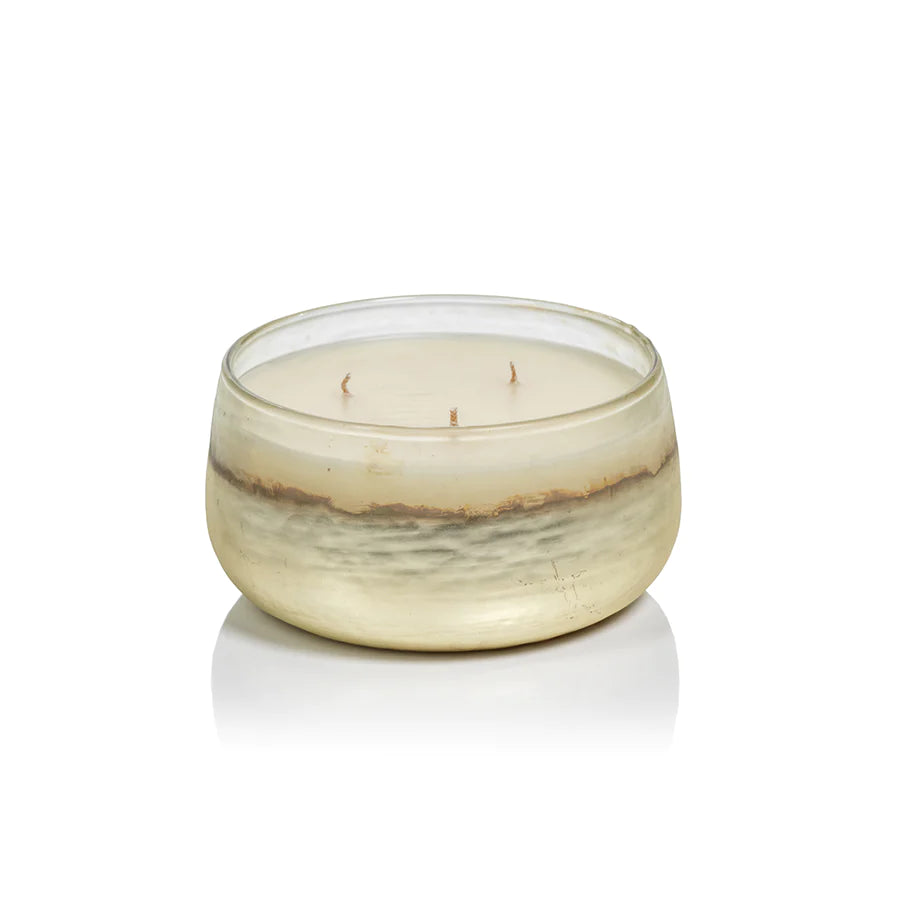 SIBERIAN TONAL MET SCENTED CANDLE BOWL/WHITE SMOKE