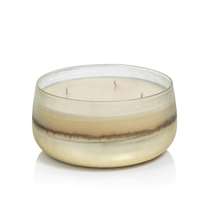 SIBERIAN TONAL MET SCENTED CANDLE BOWL/WHITE SMOKE
