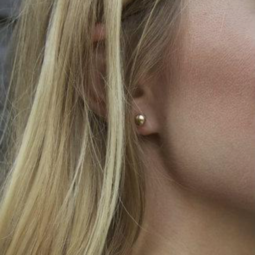 CLASSIC 6MM STUD EARRING, GOLD