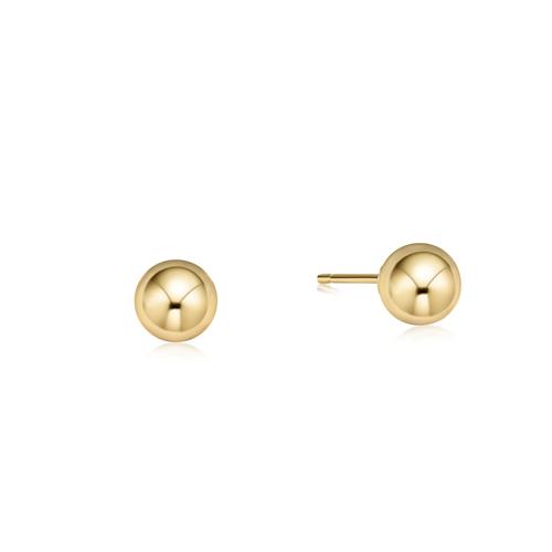 CLASSIC 6MM STUD EARRING, GOLD