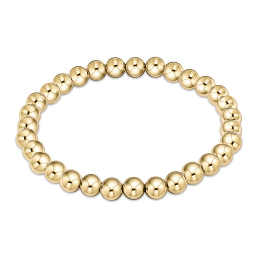 EXTENDS - CLASSIC GOLD 6MM BEAD BRACELET