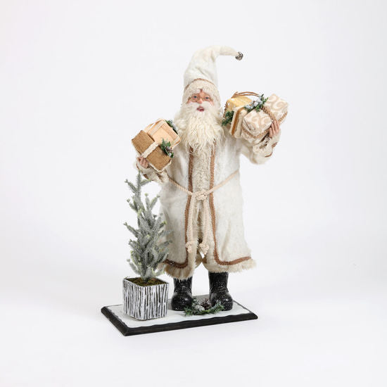 CREAM SANTA STATUE