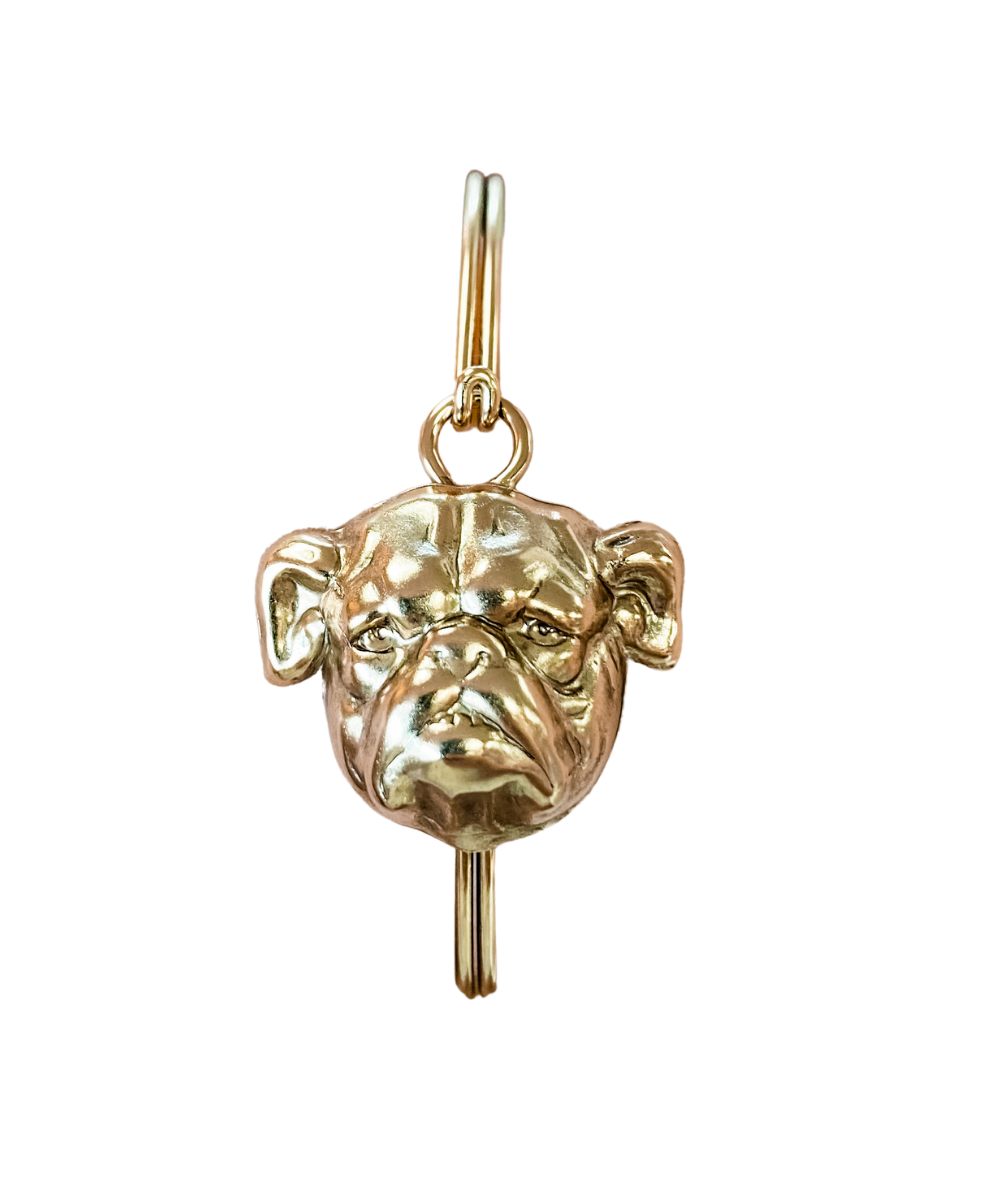Bulldog sales charm gold
