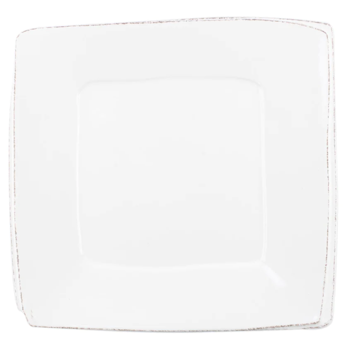 LASTRA WHITE SQUARE PLATTER