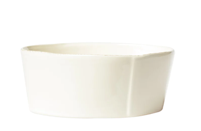 FINAL SALE LASTRA LINEN MEDIUM SERVING BOWL