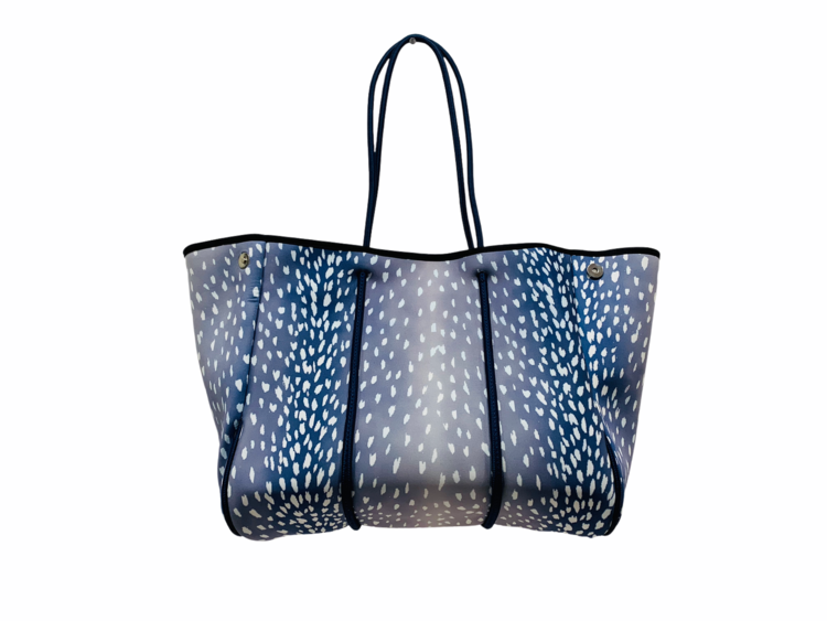 BLUE FAWN NEOPRENE TOTE