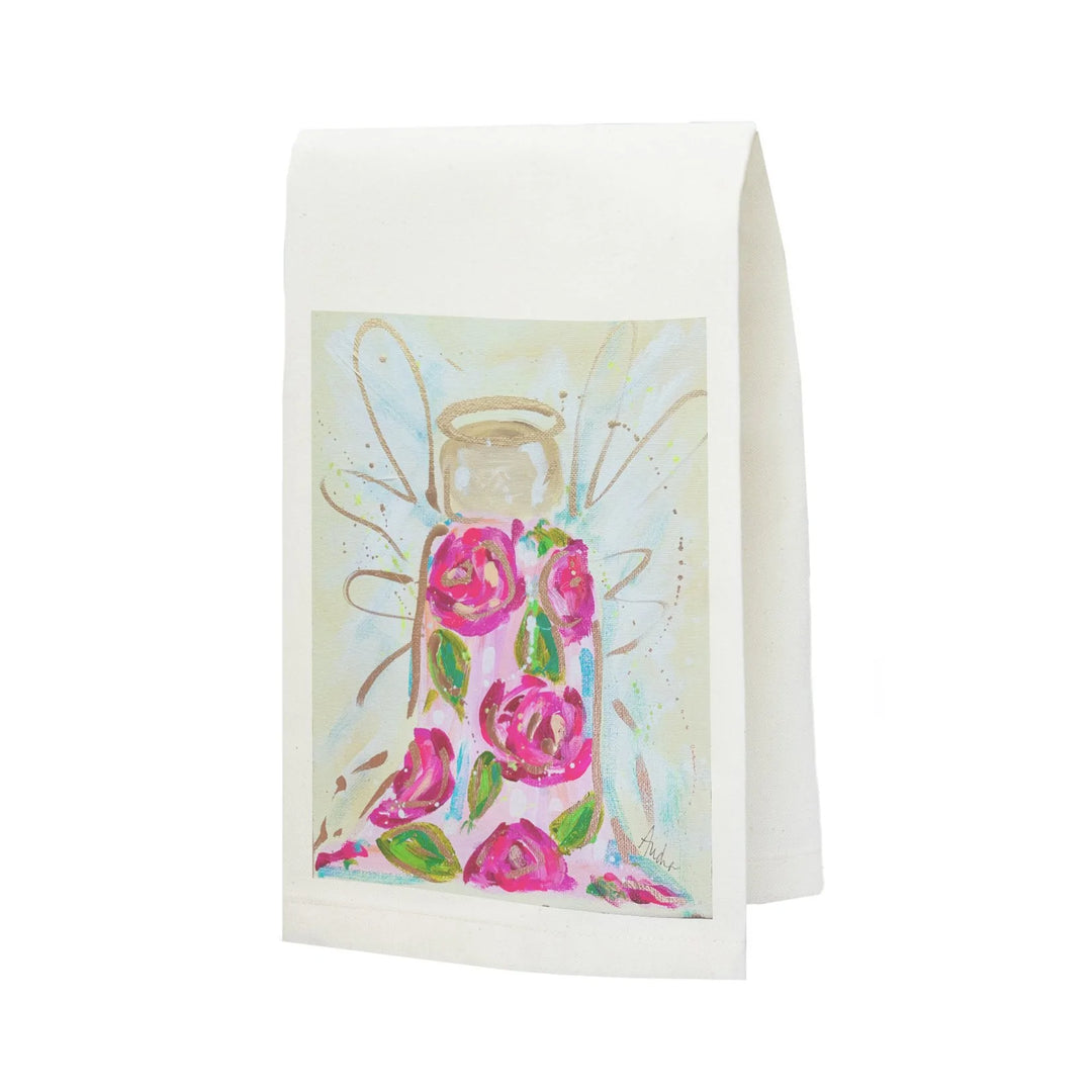 ROSE ANGEL TEA TOWEL