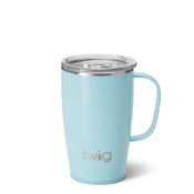 SHIMMER AQUAMARINE TRAVEL MUG, 18oz