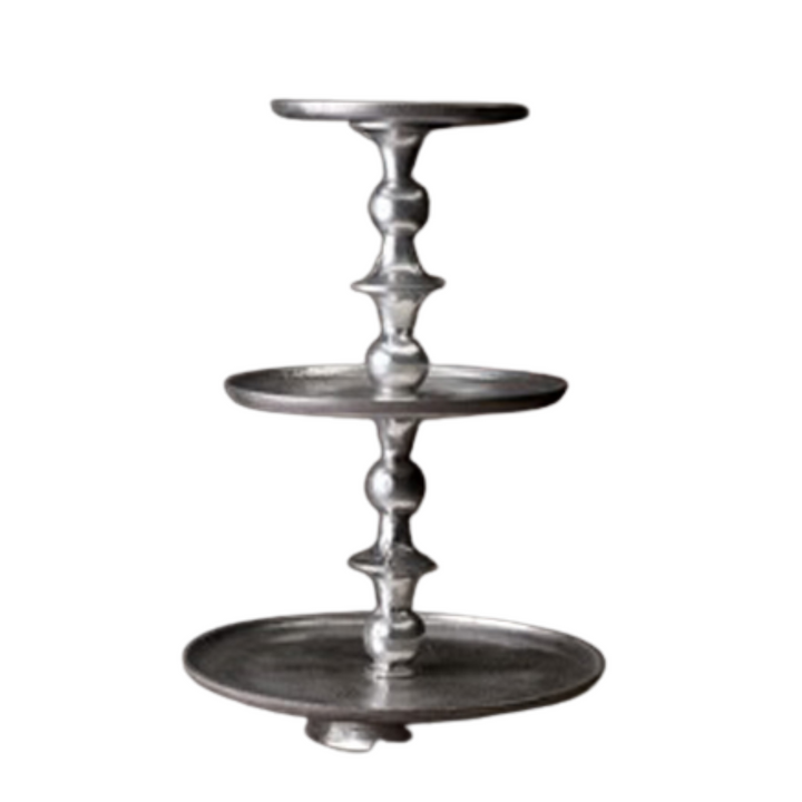GILDED TEXTURE 3 TIER CAKE STAND