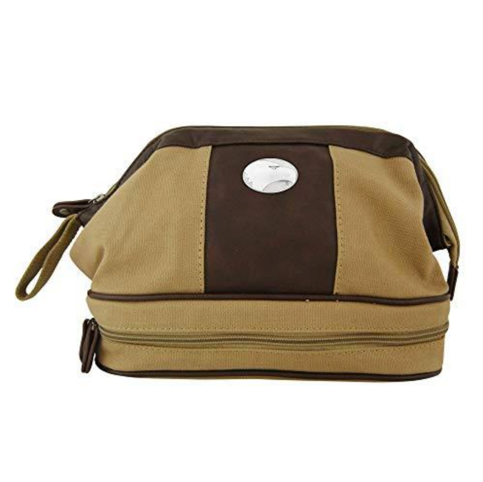 GSU KHAKI CANVAS HYGIENE BAG