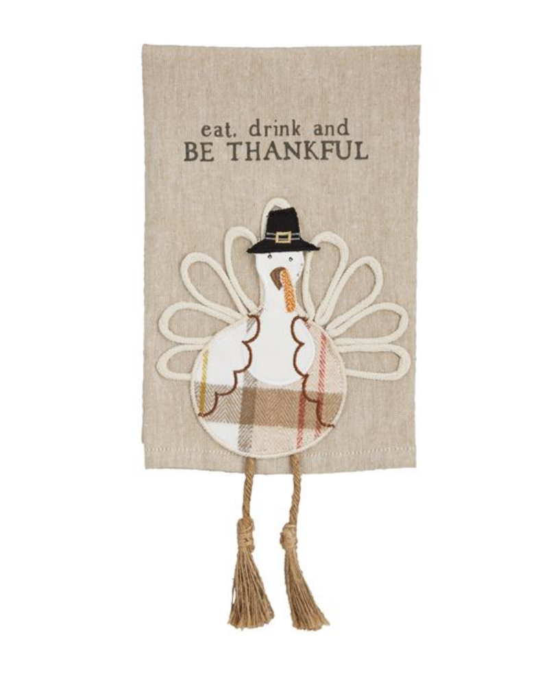EAT TURKEY DANGLE LEG TOWEL
