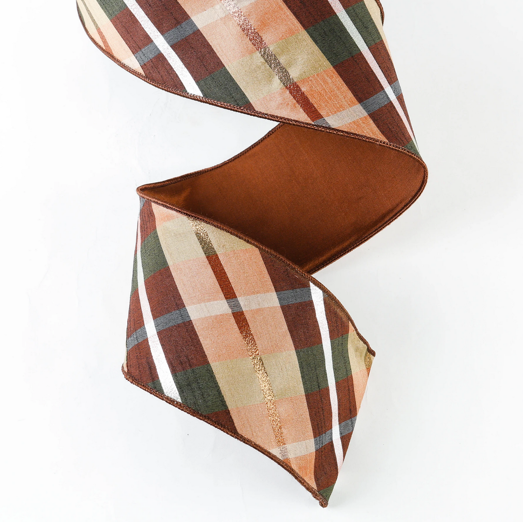 BROWN, TAN, & ORANGE RIBBON