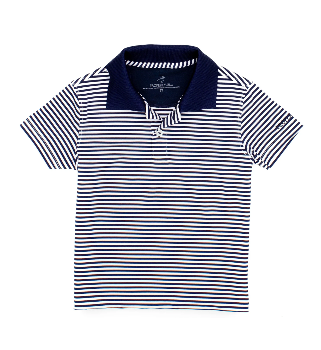 NAVY STRIPE DALLAS POLO