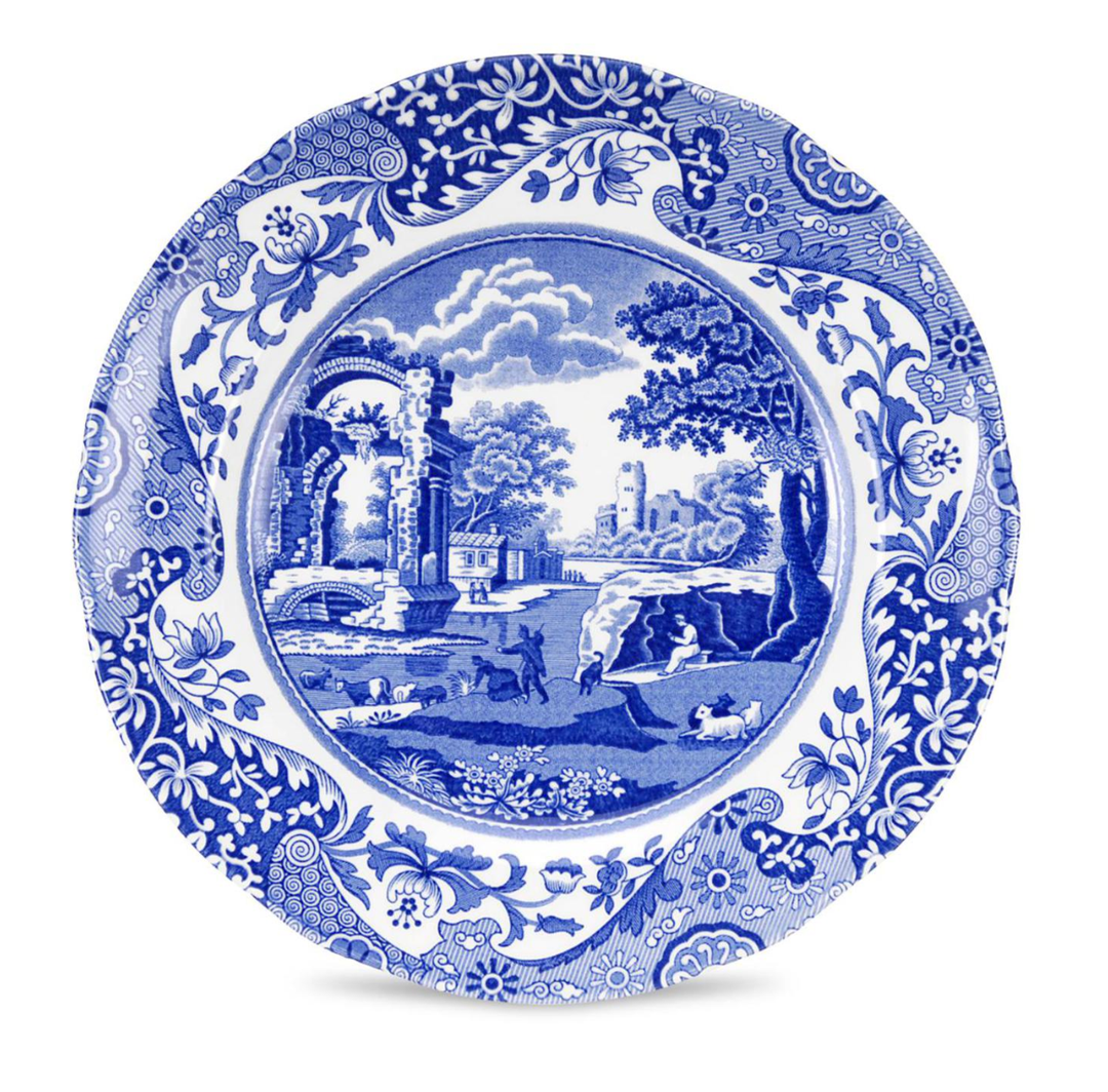 BLUE ITALIAN SALAD PLATE