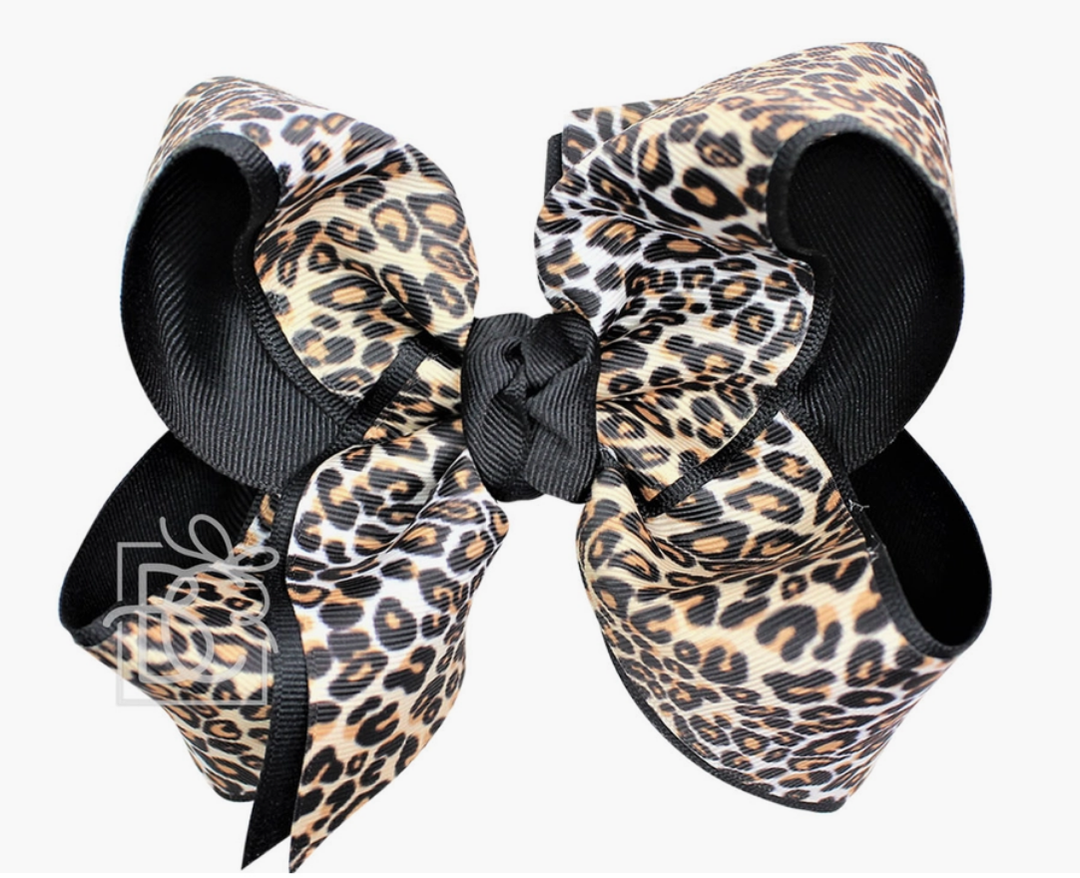 BLACK LEOPARD BOW