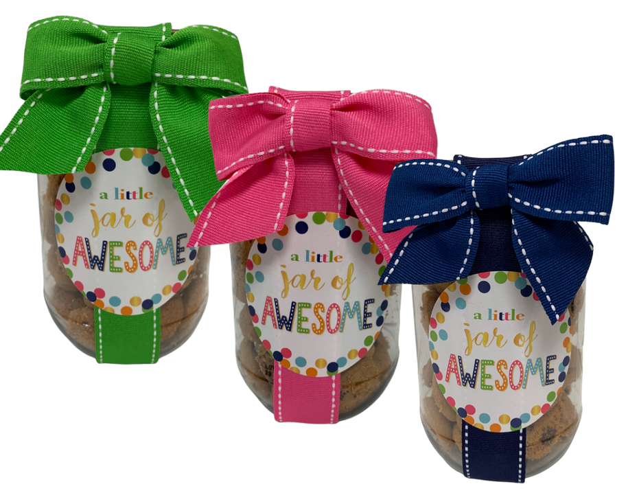 A LITTLE JAR OF AWESOME CHOCOLATE CHIP COOKIES PINT JAR