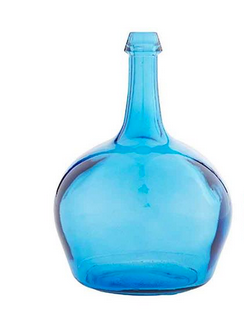 BOTTLENECK GLASS VASE