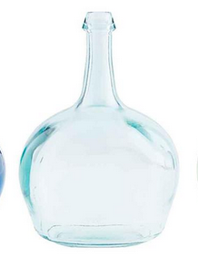 BOTTLENECK GLASS VASE