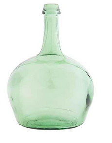 BOTTLENECK GLASS VASE