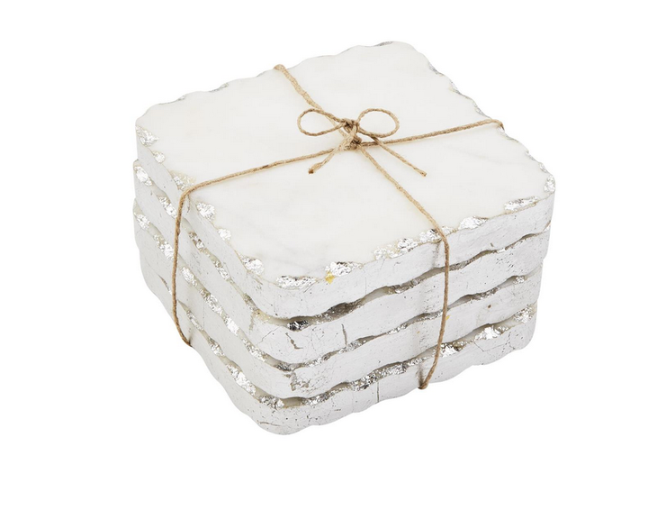 METALLIC EDGE COASTER SET