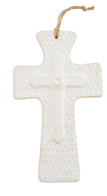 LAYERED STONEWARE CROSS