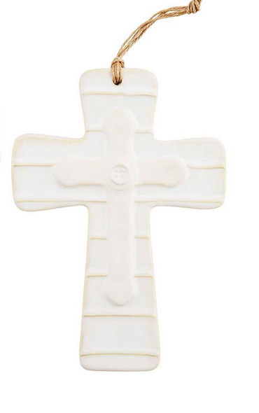 LAYERED STONEWARE CROSS