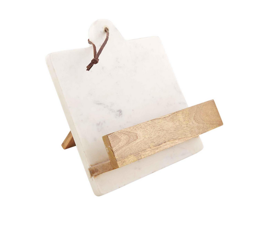 MARBLE WOOD COOKBOOK HOLDER
